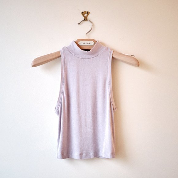 ⚡️3/$50 • Babaton • Pomona Mock Neck Halter Tank Top Sz XXS - Picture 5 of 9